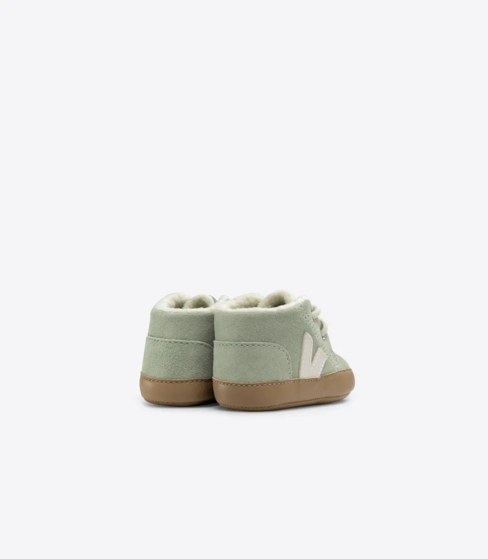 Kinder VEJA BABY FURED SUEDE CLAY PIERRE