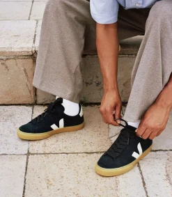 Damen VEJA CAMPO BOLD SUEDE BLACK PIERRE