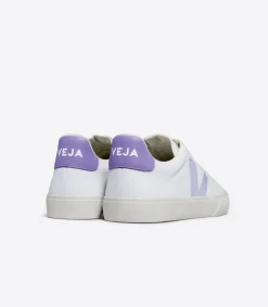 Damen VEJA CAMPO CANVAS WHITE SWAN LAVANDE