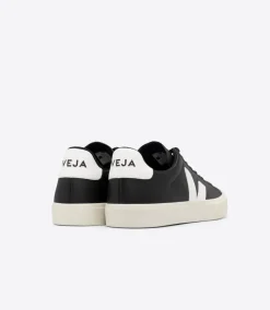 Damen VEJA CAMPO LEATHER BLACK WHITE