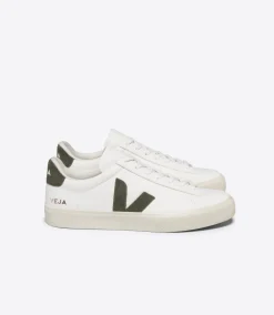 Damen VEJA CAMPO LEATHER WHITE KAKI