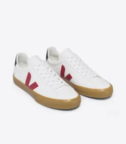 Damen VEJA CAMPO LEATHER WHITE PEKIN POKER NATURAL