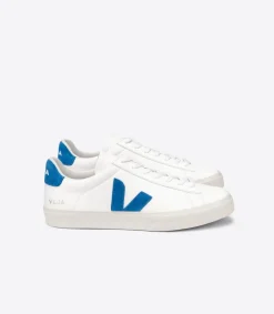 VEJA CAMPO LEATHER WHITE SWEDISH BLUE