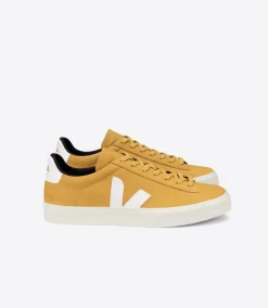 VEJA CAMPO NUBUCK MOUTARDE WHITE