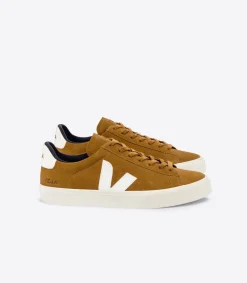 Damen VEJA CAMPO SUEDE CAMEL WHITE