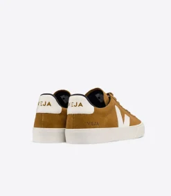 Damen VEJA CAMPO SUEDE CAMEL WHITE