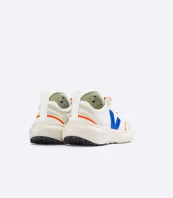 Kinder VEJA CANARY ELASTIC LACES ALVEOMESH WHITE INDIGO