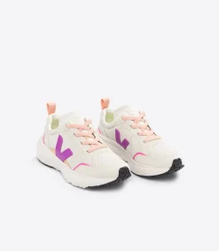 Kinder VEJA CANARY ELASTIC LACES ALVEOMESH NATURAL LOTUS