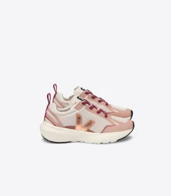 Kinder VEJA CANARY ELASTIC LACES ALVEOMESH NATURAL VENUS