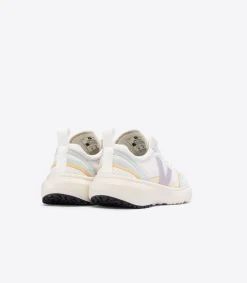 Kinder VEJA CANARY ELASTIC LACES ALVEOMESH WHITE PARME