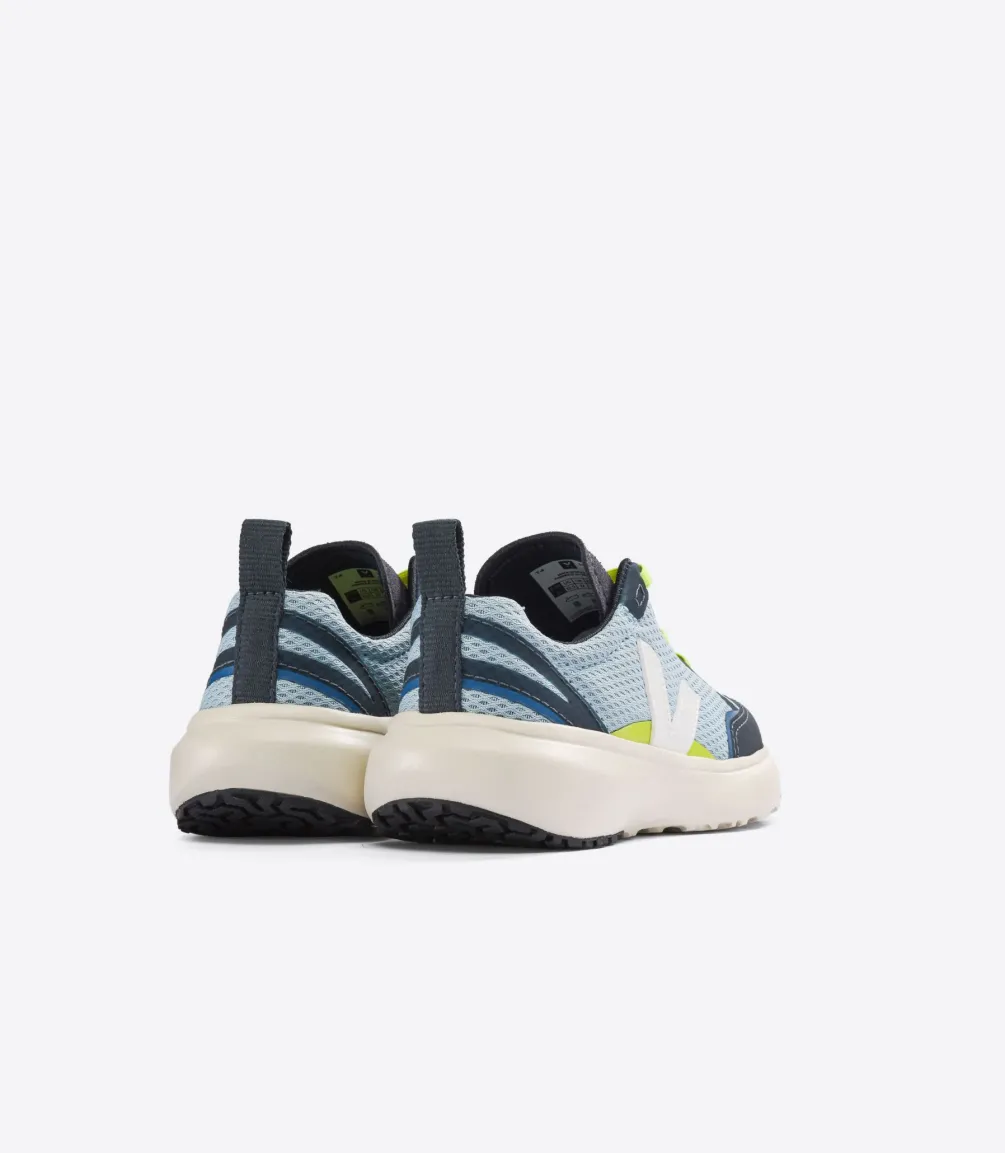 Kinder VEJA CANARY ELASTIC LACES ALVEOMESH STEEL WHITE