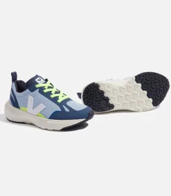 Kinder VEJA CANARY ELASTIC LACES ALVEOMESH STEEL WHITE