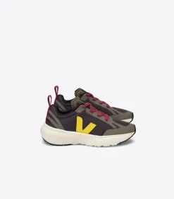 Kinder VEJA CANARY ELASTIC LACES ALVEOMESH GRAFITE TONIC