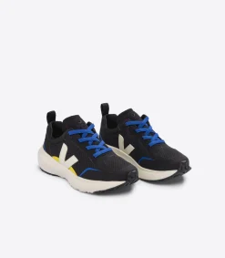 Kinder VEJA CANARY ELASTIC LACES ALVEOMESH BLACK PIERRE