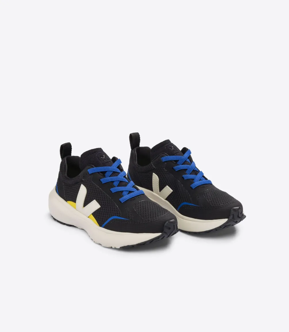 Kinder VEJA CANARY ELASTIC LACES ALVEOMESH BLACK PIERRE