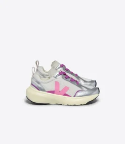 Kinder VEJA CANARY LIGHT ALVEOMESH GRAVEL MALIBU SILVER