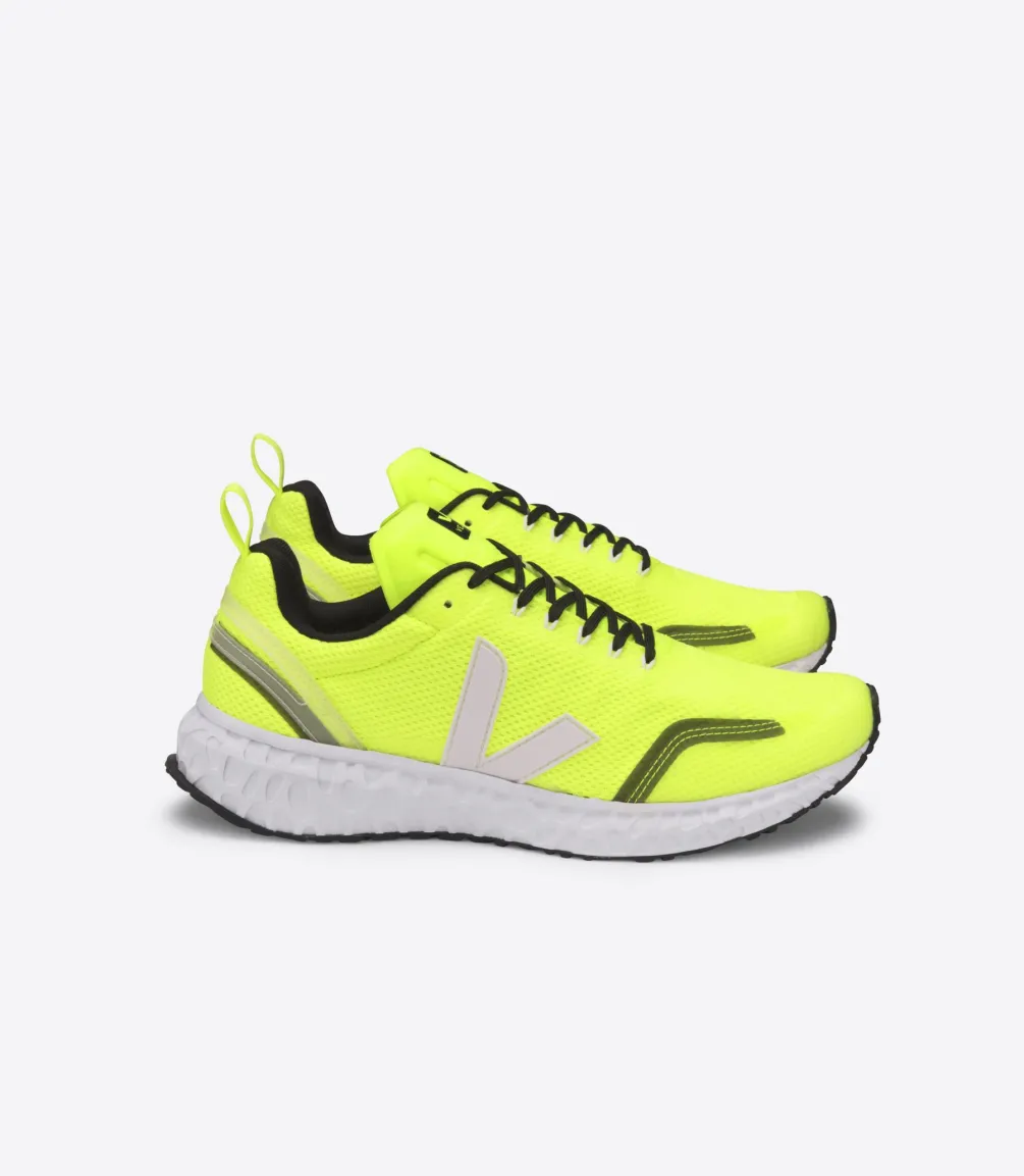 VEJA CONDOR MESH JAUNE FLUO WHITE