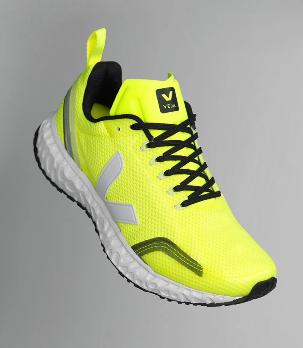 VEJA CONDOR MESH JAUNE FLUO WHITE