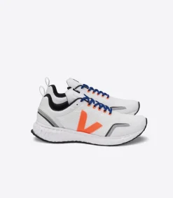 VEJA CONDOR MESH WHITE ORANGE FLUO