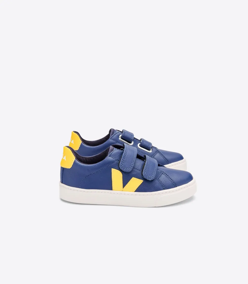 Kinder VEJA ESPLAR LEATHER COBALT TONIC