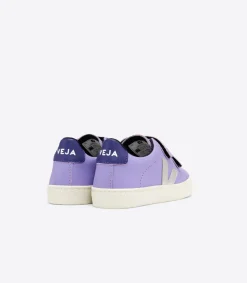 Kinder VEJA ESPLAR LEATHER LAVANDE SILVER PURPLE
