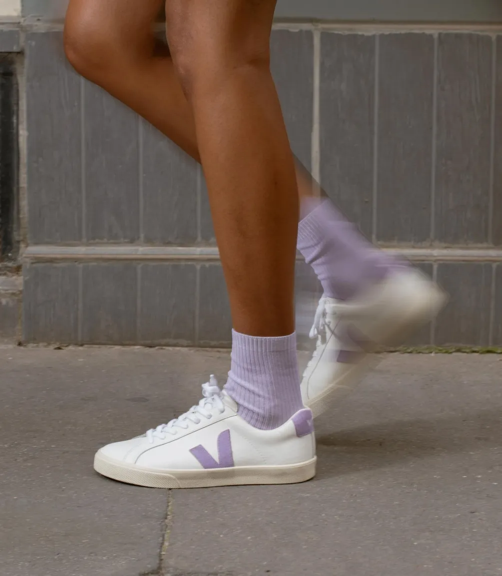 VEJA ESPLAR LEATHER WHITE LAVANDE