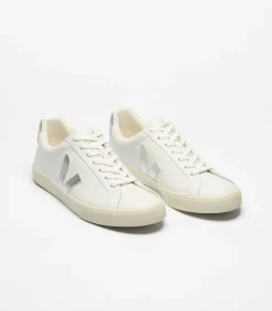 Damen VEJA ESPLAR LEATHER WHITE SILVER