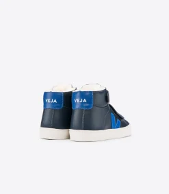 Kinder VEJA ESPLAR MID FURED LEATHER NAUTICO INDIGO