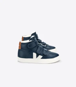 Kinder VEJA ESPLAR MID FURED LEATHER NAUTICO TUILE