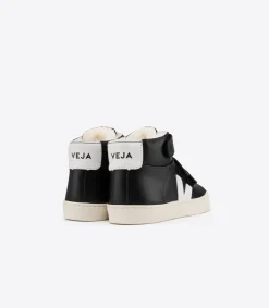 Kinder VEJA ESPLAR MID LEATHER FURED BLACK