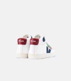 Kinder VEJA ESPLAR MID LEATHER WHITE MULTICO