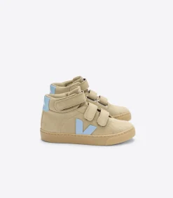 Kinder VEJA ESPLAR MID SUEDE DUNE STEEL
