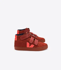 Kinder VEJA ESPLAR MID SUEDE ROUILLE RUST SOLE