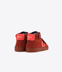 Kinder VEJA ESPLAR MID SUEDE ROUILLE RUST SOLE
