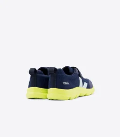 Kinder VEJA GORILLA B-MESH NAUTICO WHITE JAUNE FLUO SOLE