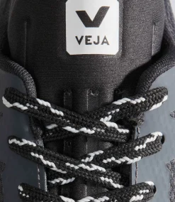 Damen VEJA LACES PET BLACK OXFORD GREY