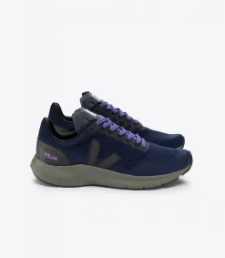 Damen VEJA MARLIN V-KNIT NIL BLACK KAKI SOLE