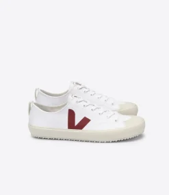 VEJA NOVA CANVAS WHITE MARSALA