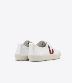 VEJA NOVA CANVAS WHITE MARSALA