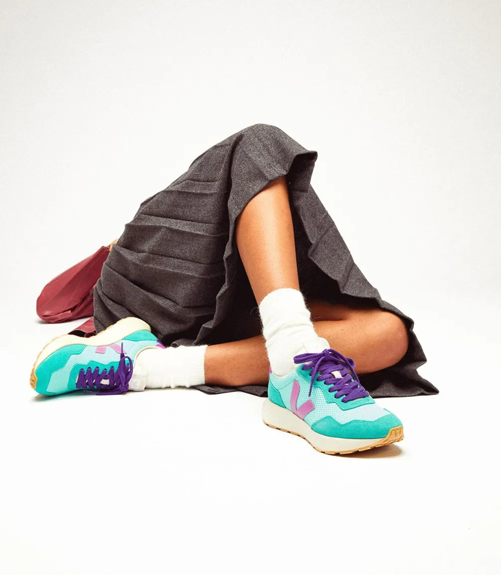 Damen VEJA PAULISTANA ALVEOMESH TURQUOISE MULBERRY