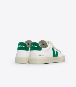 Damen VEJA RECIFE LEATHER WHITE EMERAUDE