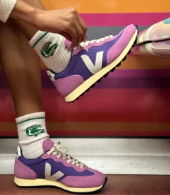 Damen VEJA RIO BRANCO ALVEOMESH PURPLE WHITE