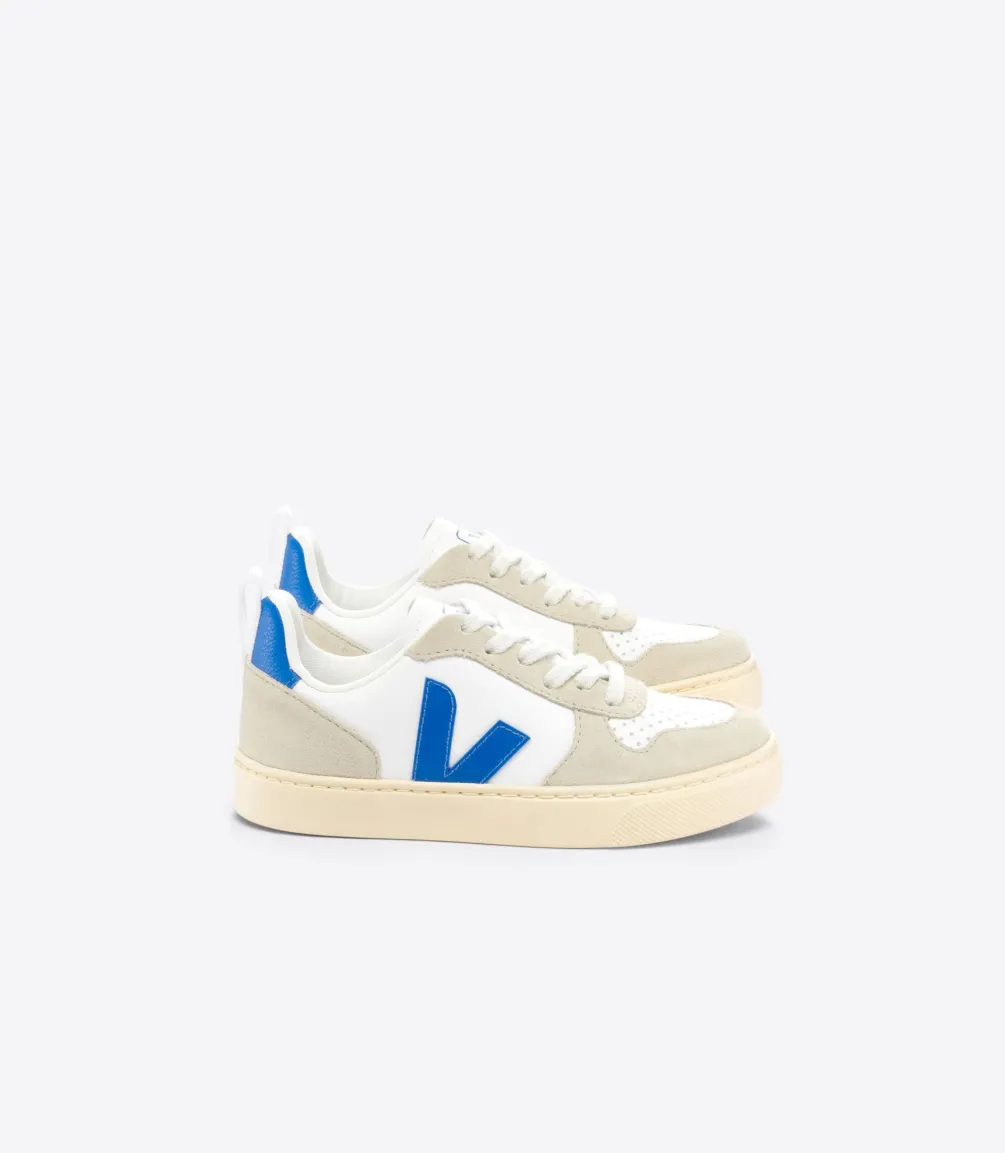 Kinder VEJA V-10 LEATHER WHITE PAROS ALMOND
