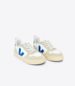 Kinder VEJA V-10 LEATHER WHITE PAROS ALMOND