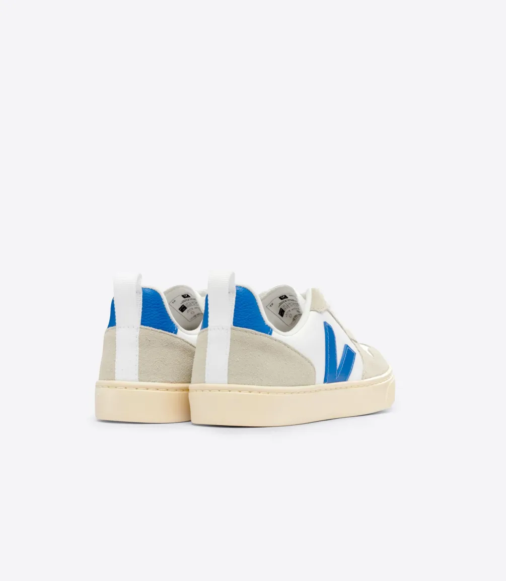 Kinder VEJA V-10 LEATHER WHITE PAROS ALMOND