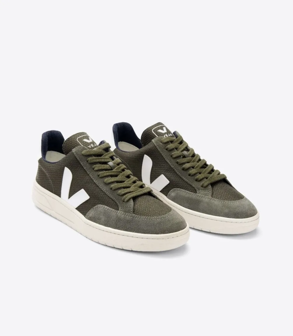 VEJA V-12 B-MESH OLIVE WHITE