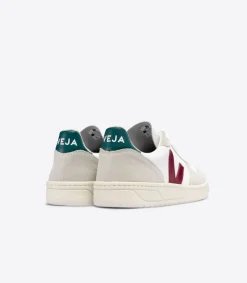 VEJA V-10 B-MESH WHITE MARSALA BRITTANY