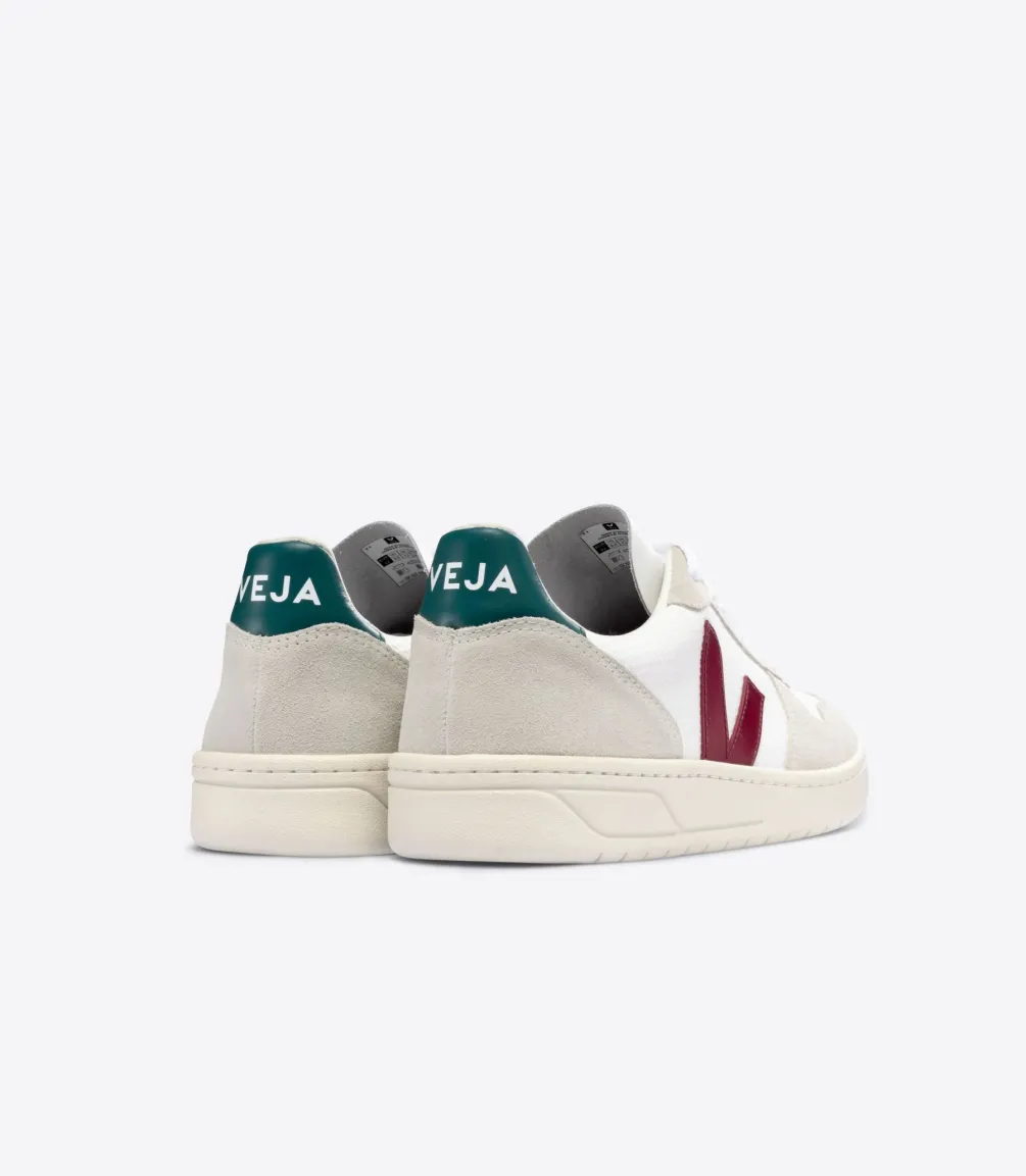 VEJA V-10 B-MESH WHITE MARSALA BRITTANY