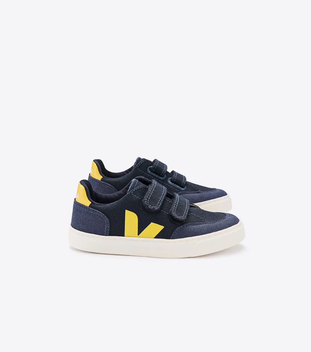 Kinder VEJA V-12 CANVAS NAUTICO GOLD YELLOW