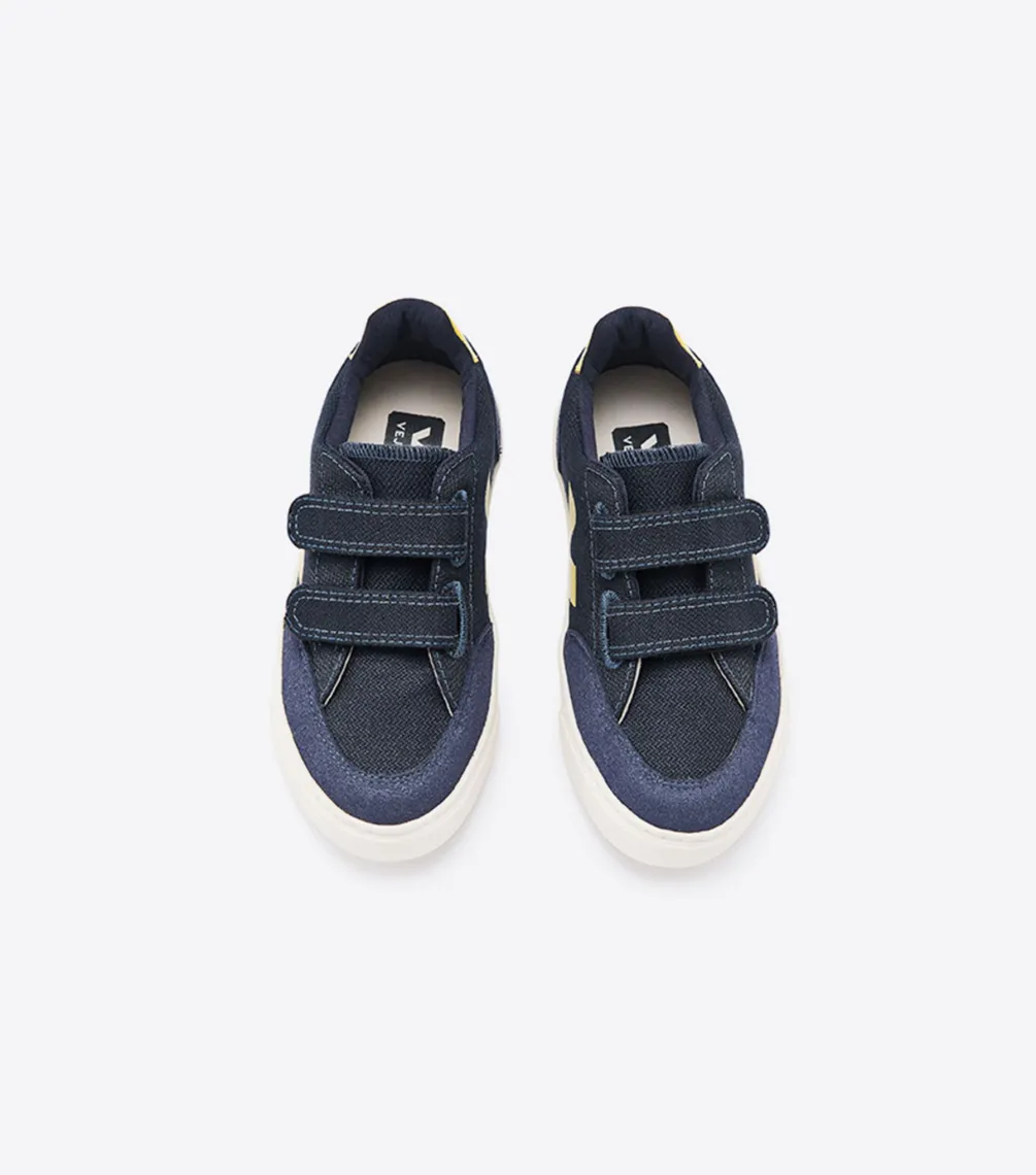 Kinder VEJA V-12 CANVAS NAUTICO GOLD YELLOW